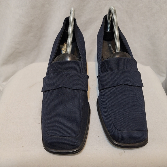 Vintage Sesto Meucci Block Heels Navy Sz 10 M - Picture 5 of 8